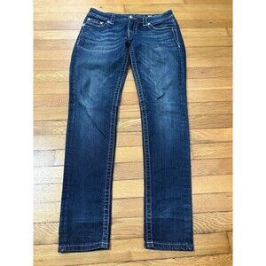 Miss Me Women's Straight Leg Jeans - Dark Blue